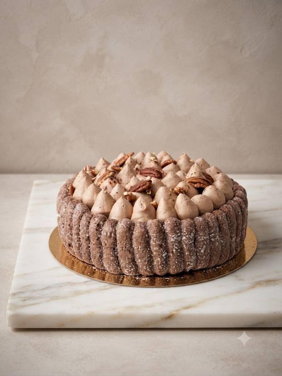 Chocolate and hazelnut detail, Pâtisserie Nuage